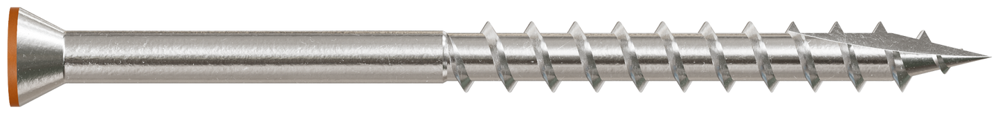 Simpson Strong-Tie T07225FT70TN04 Trim-Head Screw, 6-Lobe Drive — #7 x 2-1/4 in. T-15 Type 316, Tan 04 (70-Qty) (Pack of 5)