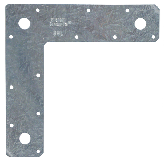 Simpson Strong-Tie 88L 8 in. x 8 in. 14-Gauge Galvanized L Strap (Pack of 10)