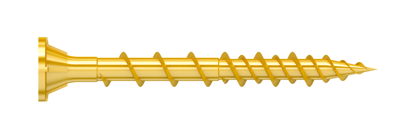 Simpson Strong-Tie WSV134S Strong-Drive® WSV SUBFLOOR Screw (Collated) — #9 x 1-3/4 in. T25, Yellow Zinc (2000-Qty) (Pack of 100)