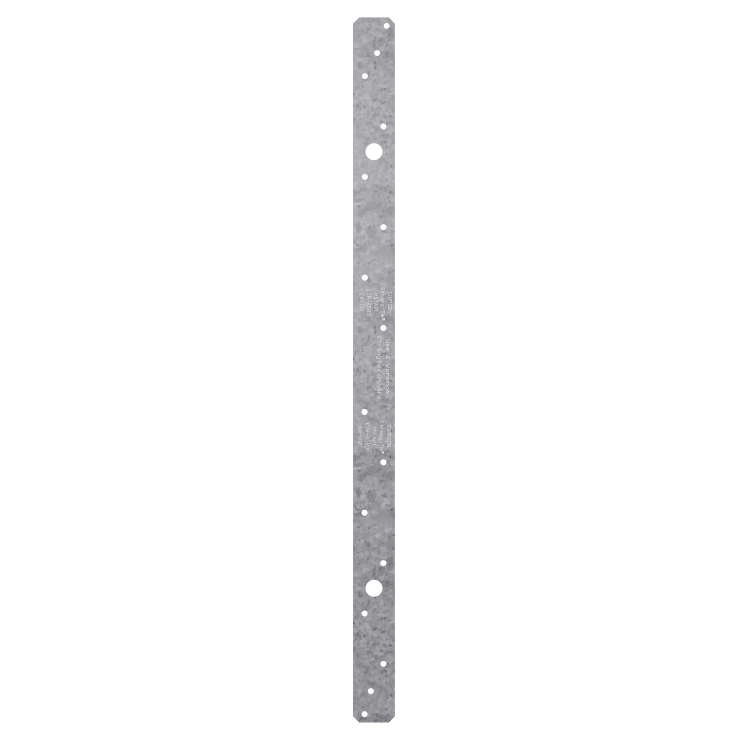 Simpson Strong-Tie MSTA49 MSTA 49-in. 16-Gauge Galvanized Medium Strap Tie (Pack of 25)