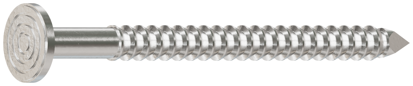 Simpson Strong-Tie T3KR71 Premium Siding Nail — 1-1/4-in. x 7/32-in. Head Dia., Type 316 Stainless Steel (1 lb.) (Pack of 800)