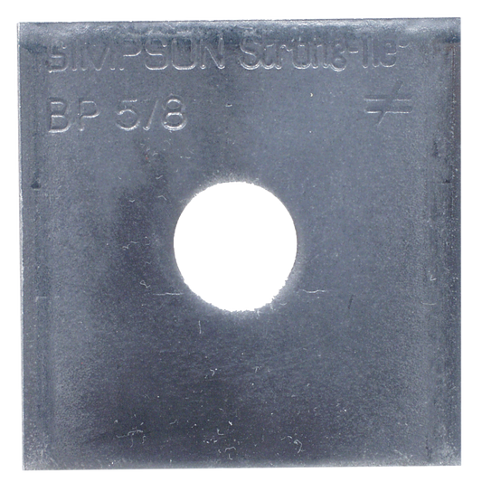 Simpson Strong-Tie BP 5/8 BP 2-1/2 in. x 2-1/2 in. Bearing Plate with 5/8 in. Bolt Dia.