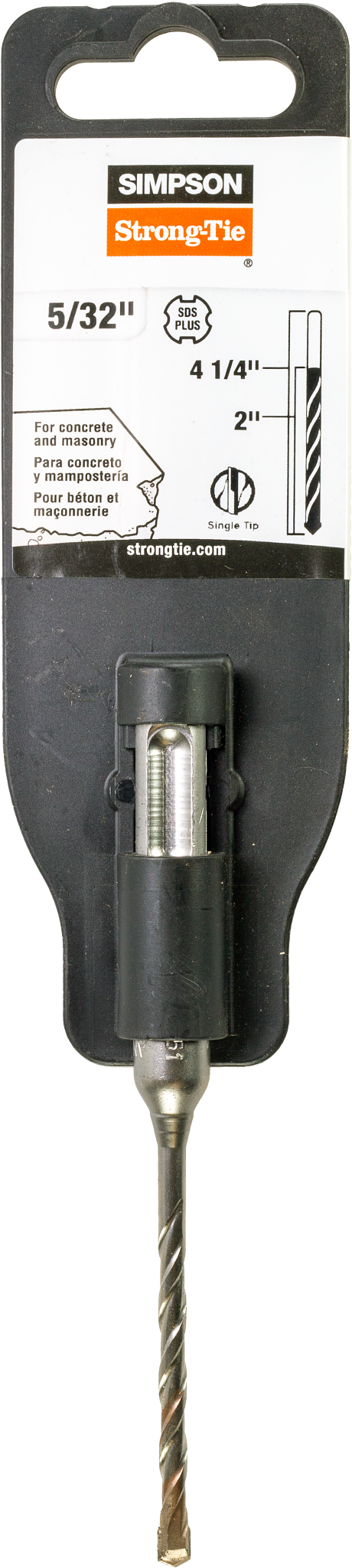 Simpson Strong-Tie MDPL01504 5/32 in. x 4-1/4 in. SDS-plus® Shank Drill Bit (Pack of 225)