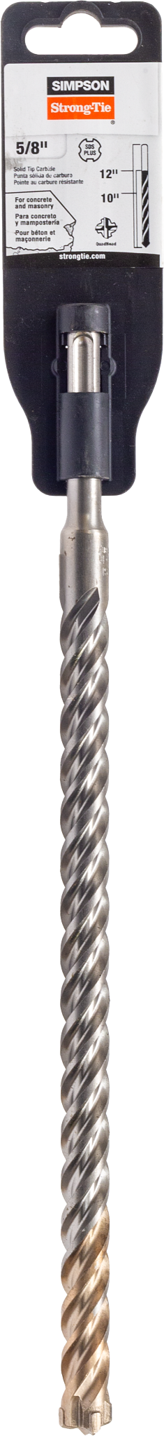 Simpson Strong-Tie MDPL06212Q 5/8 in. x 12 in. SDS-plus® Quad-Head Shank Drill Bit (Pack of 60)