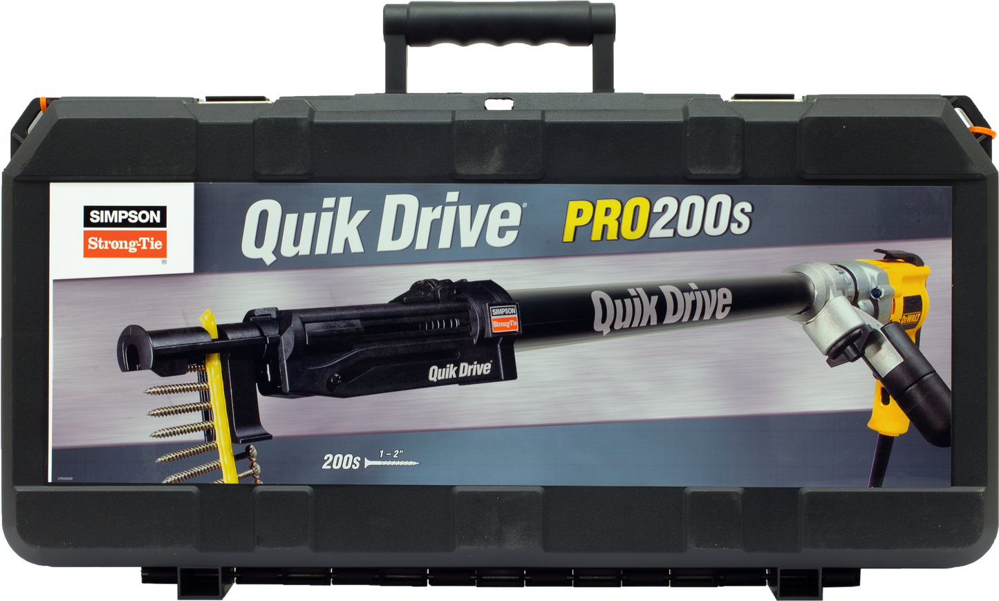 Simpson Strong-Tie PRO200SD25K Quik Drive® PRO200SG2 Multi-Purpose System w/ DeWalt® 2500 RPM Screwdriver Motor (Pack of 60)