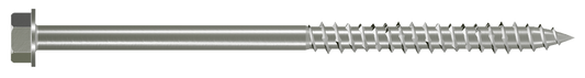 Simpson Strong-Tie SDWH27600SS-R50 Strong-Drive® SDWH™ TIMBER-HEX SS Screw — 0.275 in. x 6 in. 1/2 Hex, Type 316 (50-Qty) (Pack of 400)