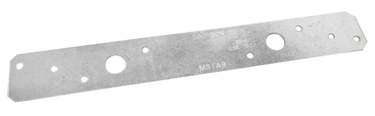 Simpson Strong-Tie MSTA9 MSTA 9-in. 18-Gauge Galvanized Medium Strap Tie
