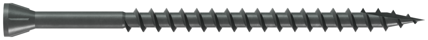 Simpson Strong-Tie DTHQ3S Trim-Head Screw, Type-17 Point — #8 x 3 in. #2U Square Drive, Quik Guard® (1000-Qty)