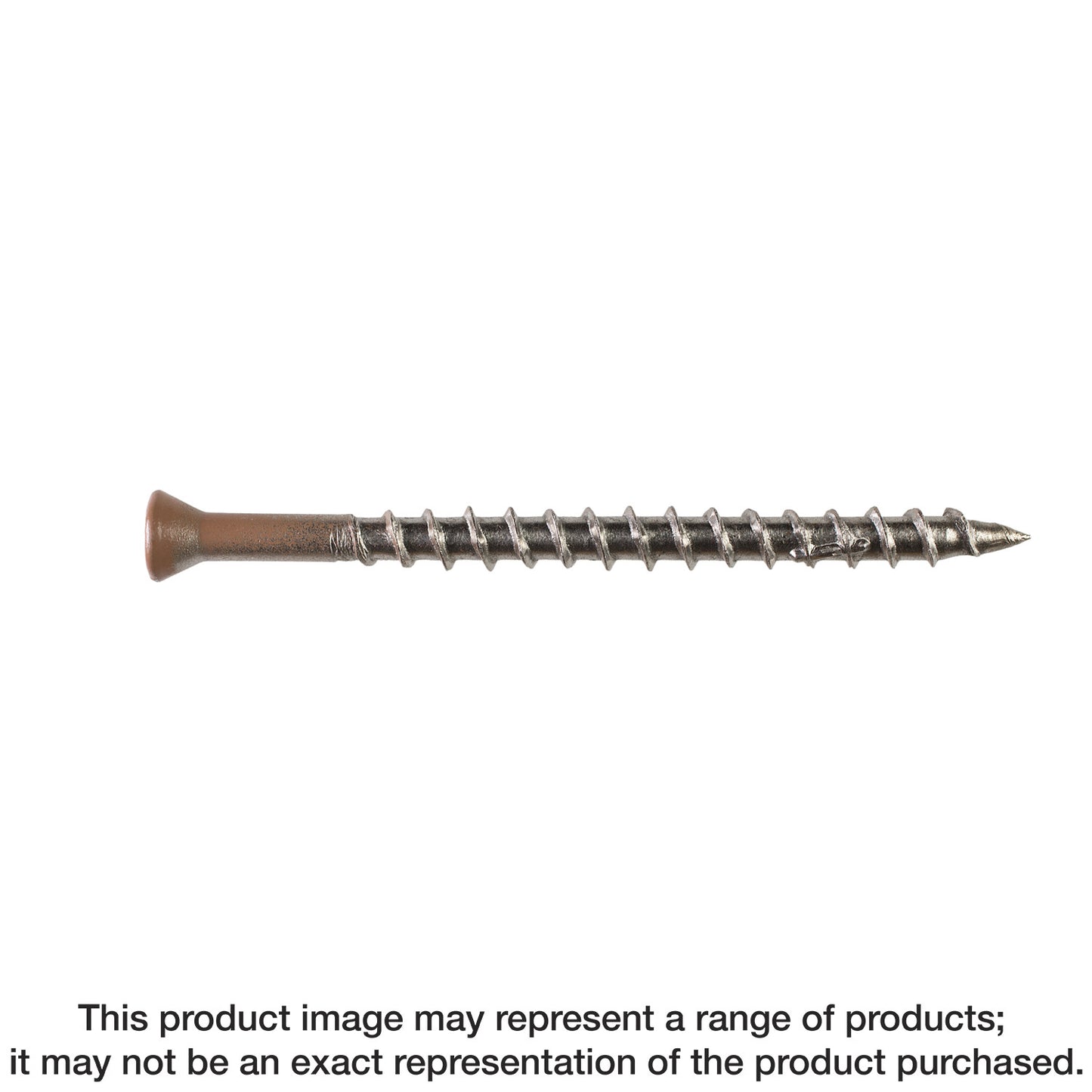 Simpson Strong-Tie T07162FWP Deck-Drive™ DWP WOOD SS Screw — #7 x 1-5/8 in. T-15, Trim Head, Type 316 (100-Qty)