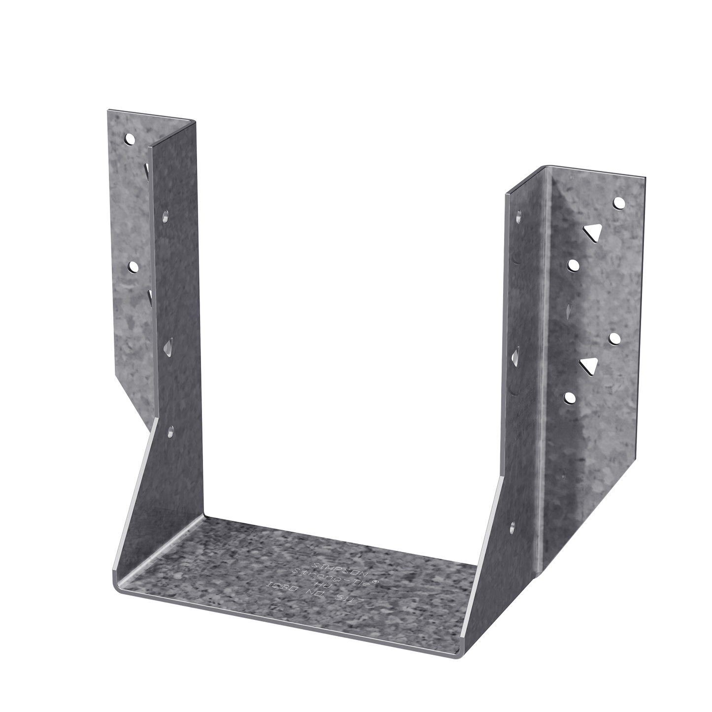 Simpson Strong-Tie HU26-3 HU Galvanized Face-Mount Joist Hanger for Triple 2x6 (Pack of 25)