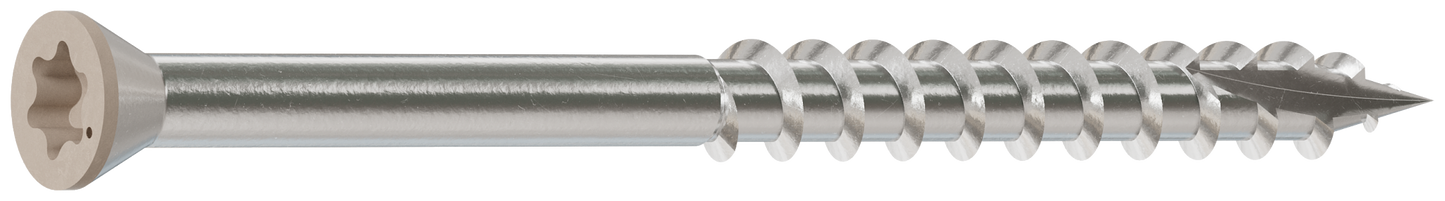 Simpson Strong-Tie T07225FT70GR03 Trim-Head Screw, 6-Lobe Drive — #7 x 2-1/4 in. T-15 Type 316, Gray 03 (70-Qty) (Pack of 600)