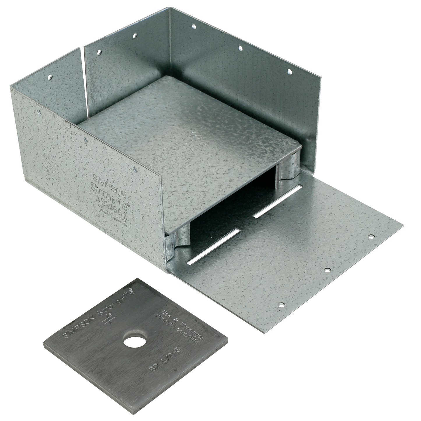 Simpson Strong-Tie ABW66Z ABW ZMAX® Galvanized Adjustable Standoff Post Base for 6x6 (Pack of 360)