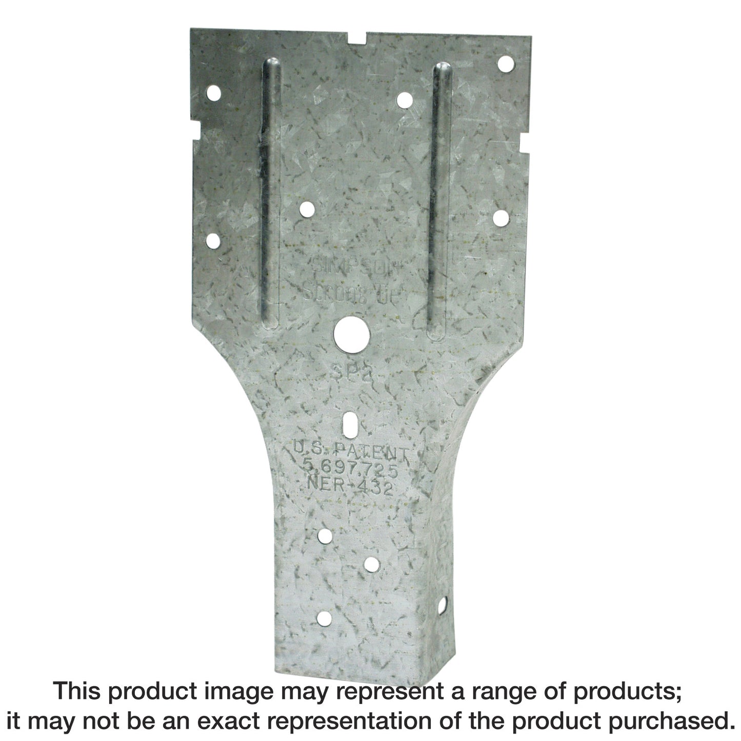 Simpson Strong-Tie SP2 SP 3-1/2-in. x 6-5/8-in. Galvanized Stud-Plate Tie (Pack of 3600)