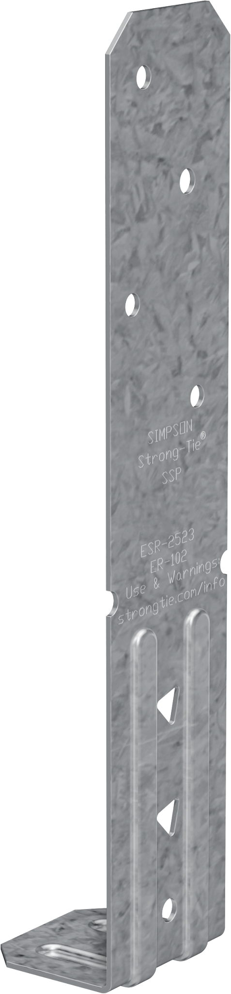 Simpson Strong-Tie SSPZ SSP 18-Gauge ZMAX® Galvanized Single Stud Plate (Pack of 5400)