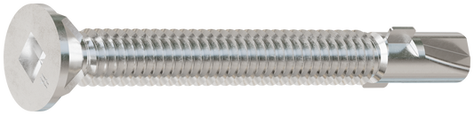 Simpson Strong-Tie F12C250FDB Self-Drilling Flat-Head Screw with Wings — #12 x 2-1/2 in. #3 Square Type 410 (1800-Qty)