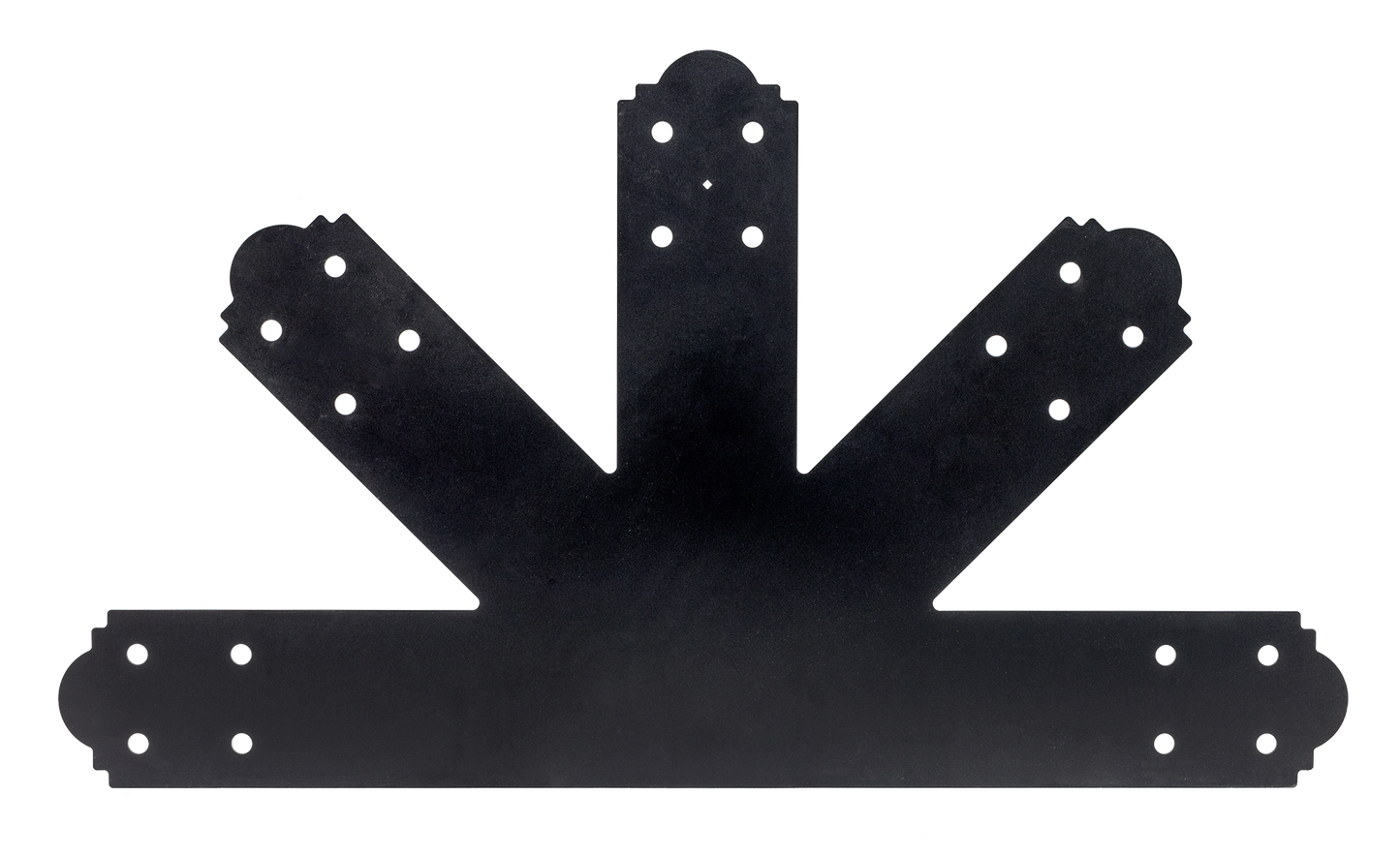 Simpson Strong-Tie APGP1212 Outdoor Accents® Mission Collection® 12:12 Pitch ZMAX®, Black Powder-Coated Gable Plate