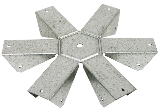 Simpson Strong-Tie GT6Z GT ZMAX® Galvanized 18-Gauge Gazebo Tie for 6-2x Rafters, Center (Pack of 432)