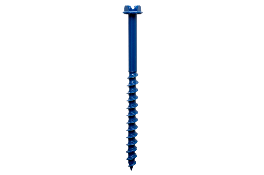 Simpson Strong-Tie TNT18314H Titen Turbo™ — 3/16 in. x 3-1/4 in. Hex-Head Concrete and Masonry Screw, Blue (100-Qty)