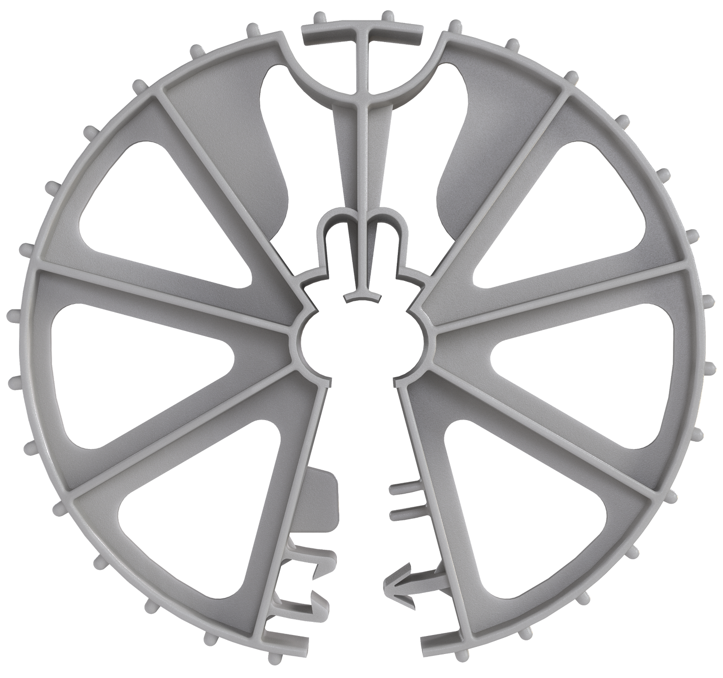 Simpson Strong-Tie 6QLPW Quick-Lock® Pier Wheel — 6-5/8-in. O.D., 3-in. Cover #3–#5 Rebar Size (50-Qty)