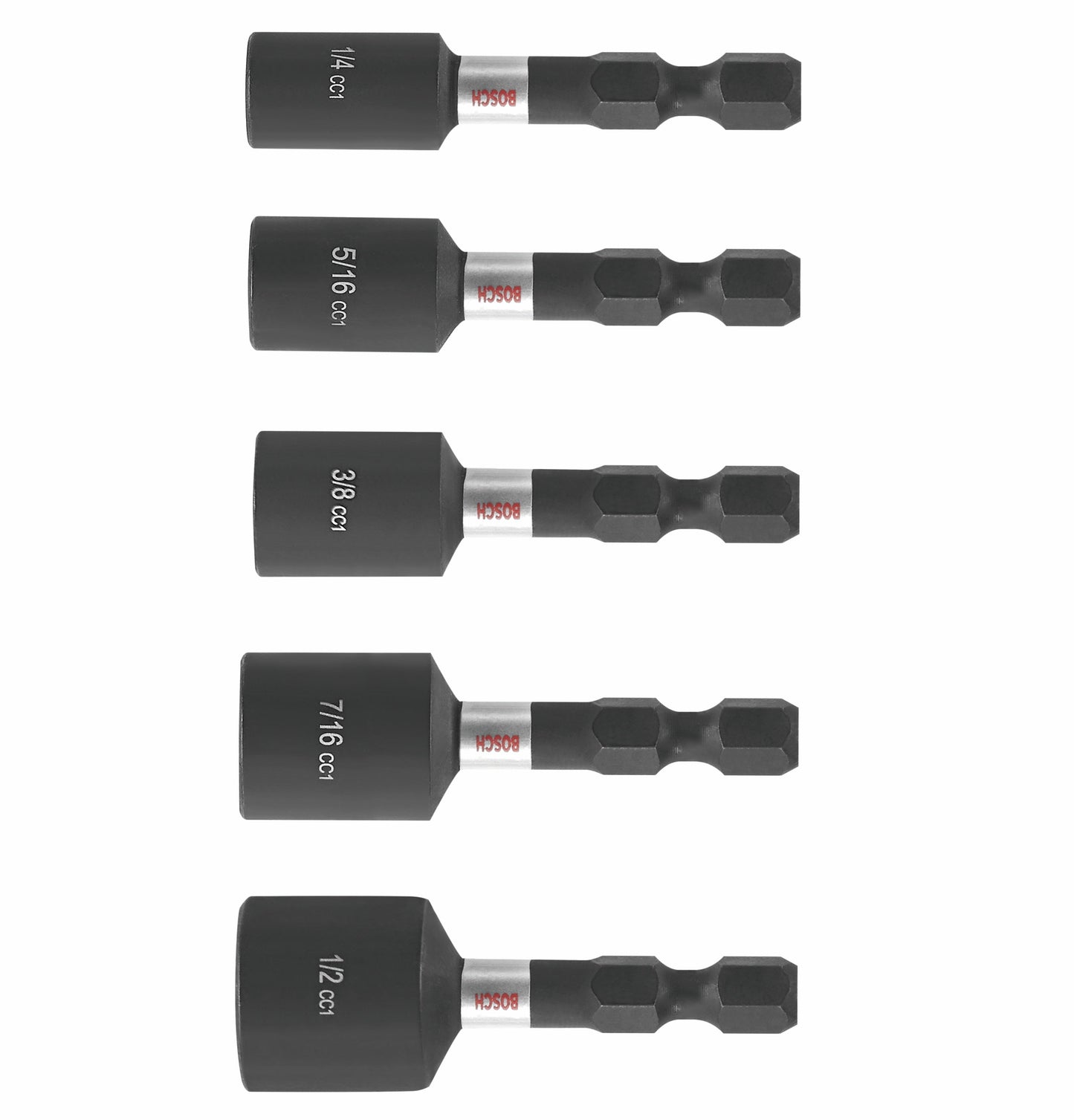 BOSCH ITDNSV105 5 pc. Driven 1-7/8 In. Impact Nutsetter Set