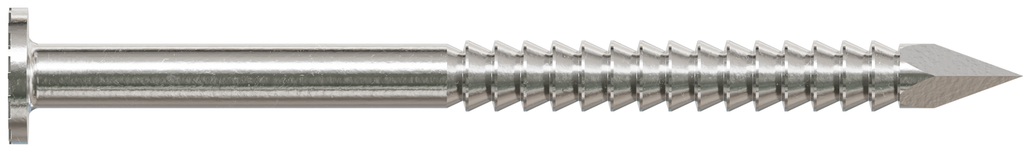 Simpson Strong-Tie T5ACN1 Common Nail, Annular Ring Shank — 1-3/4-in. x .113-in. Type 316 Stainless Steel (1 lb.) (Pack of 10)