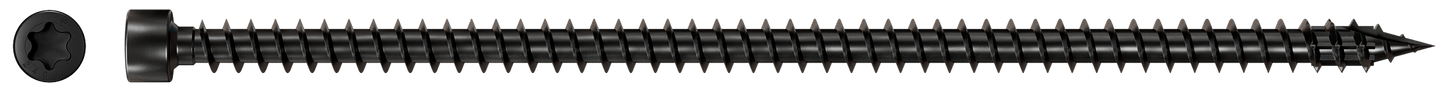 Simpson Strong-Tie SDCFC10X240-R25 Strong-Drive® SDCFC TIMBER-CFC Screw — 0.390 in. x 9-1/2 in. T50, E-Coat® (25-Qty) (Pack of 156)