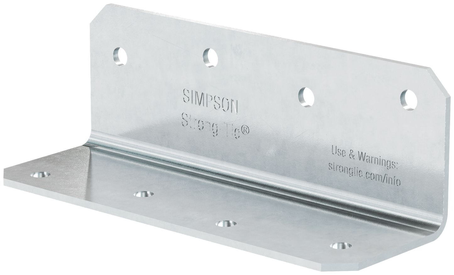 Simpson Strong-Tie ML26SS ML 2 in. x 6 in. 12-Gauge Stainless-Steel Medium L Angle (Pack of 25)