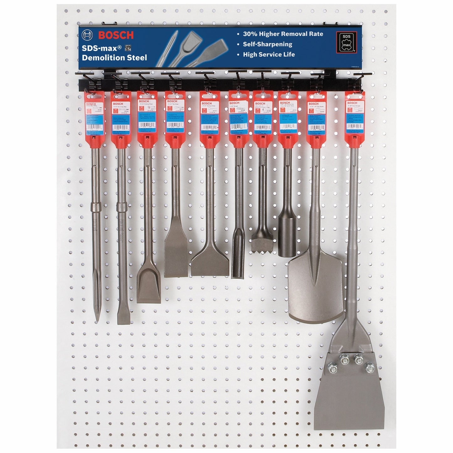 BOSCH HS1910 3 In. x 12 In. Scaling Chisel SDS-max® Hammer Steel