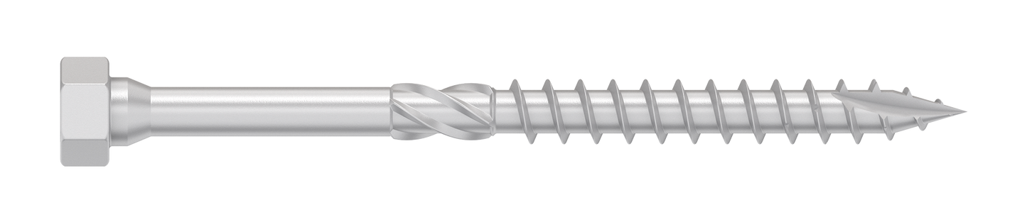 Simpson Strong-Tie SDHR27400 Strong-Drive® SDHR COMBO-HEAD Screw — 0.275 in. x 4 in., Blue Zinc (100-Qty) (Pack of 120)