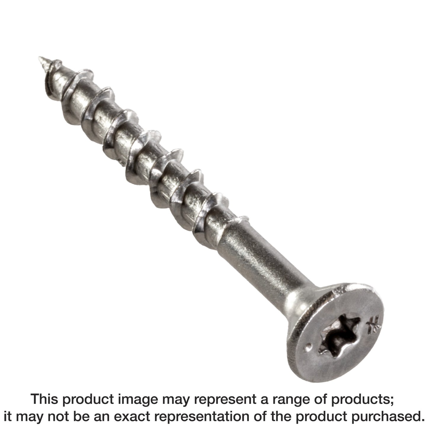 Simpson Strong-Tie T08162WP-RP340 Deck-Drive™ DWP WOOD SS Screw — #8 x 1-5/8 in. T20, Flat Head, Type 316 (340-Qty) (Pack of 4)
