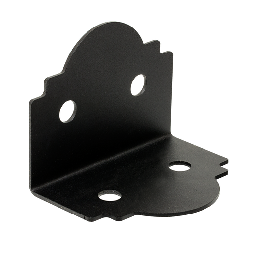 Simpson Strong-Tie APA6 Outdoor Accents® Mission Collection® ZMAX®, Black Powder-Coated 90° Angle for 6x (Pack of 12)