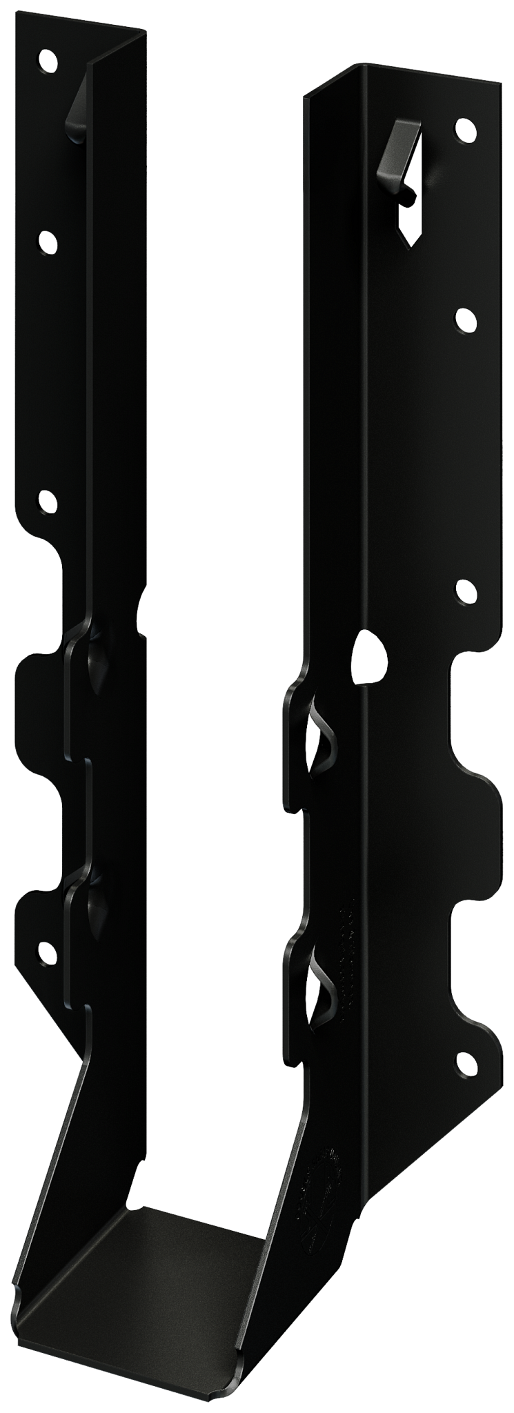 Simpson Strong-Tie LUS210PC Outdoor Accents® LUSPC ZMAX®, Black Powder-Coated Face-Mount Joist Hanger for 2x10 (Pack of 12)