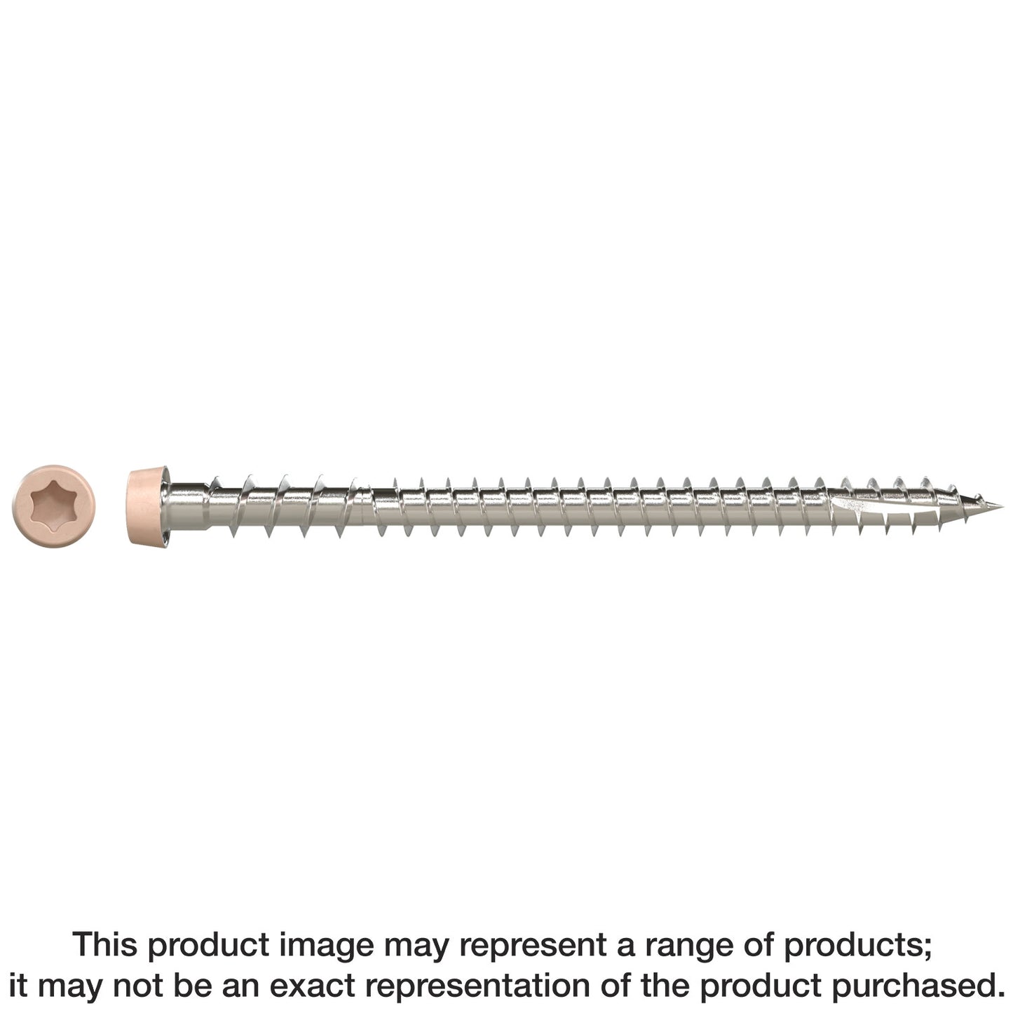 Simpson Strong-Tie DCU234P305TN05 Deck-Drive™ DCU COMPOSITE Screw — #10 x 2-3/4 in. T20, Type 305, Tan 05 (350-Qty) (Pack of 300)
