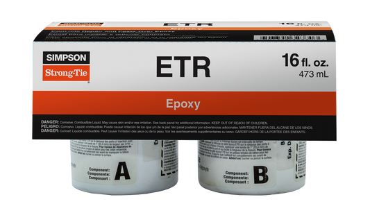 Simpson Strong-Tie ETR16 ETR Concrete Repair and Paste-Over Epoxy (16 oz.)