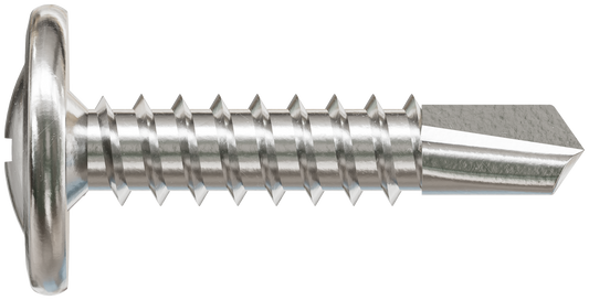 Simpson Strong-Tie F08T075KDB Self-Drilling Wire-Lath Modified Truss-Head Screw — #8 x 3/4 in. Type 410 (6000-Qty)
