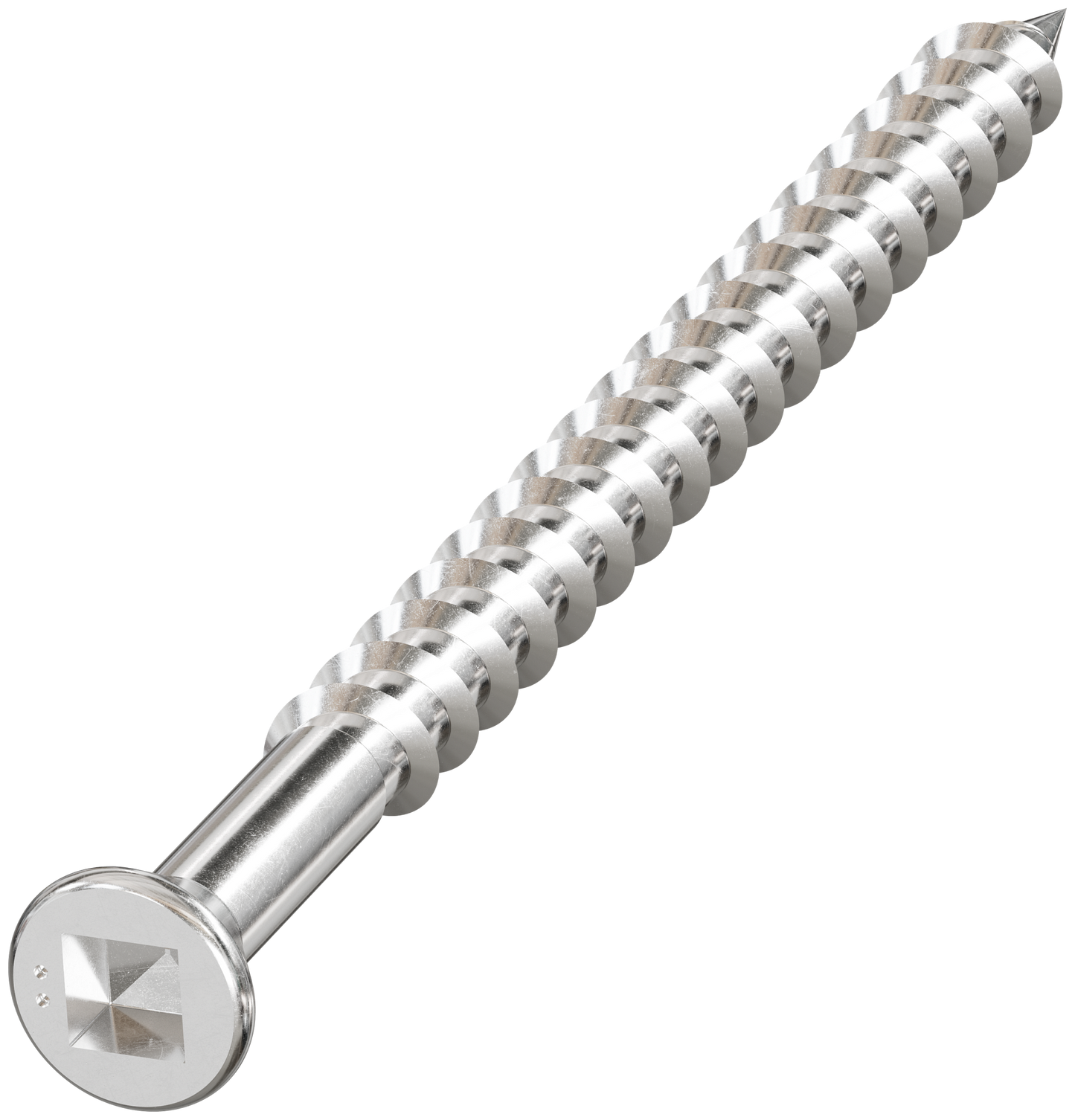 Simpson Strong-Tie SSDTH212S Trim-Head Screw — Sharp Point (Collated) — #7 x 3 in. #2 SQ Type 305 (1000-Qty) (Pack of 100)