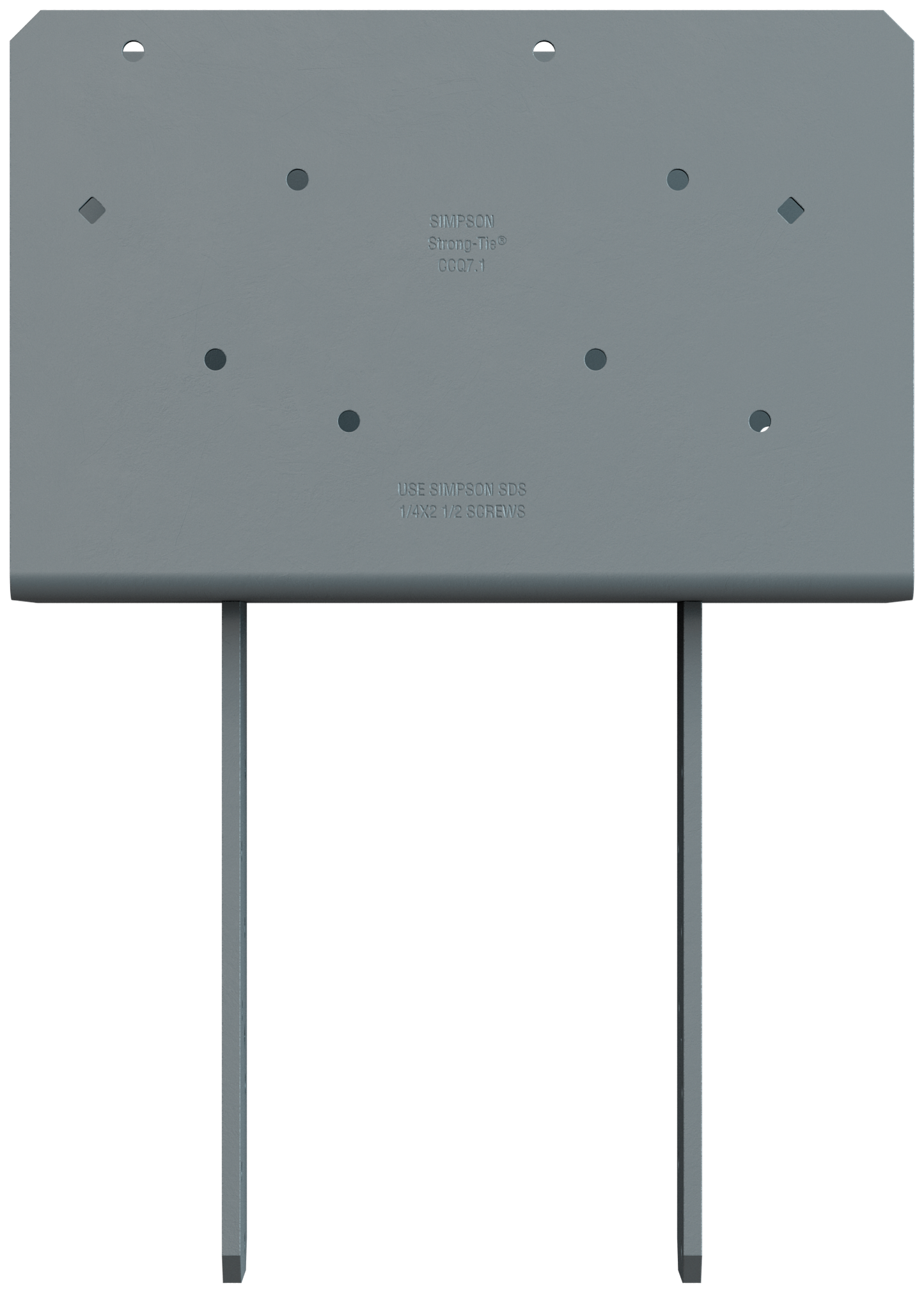 Simpson Strong-Tie CCQ7.1-6SDS2.5 CCQ™ Column Cap for 7 in. Beam, 6x Post with Strong-Drive® SDS Screws