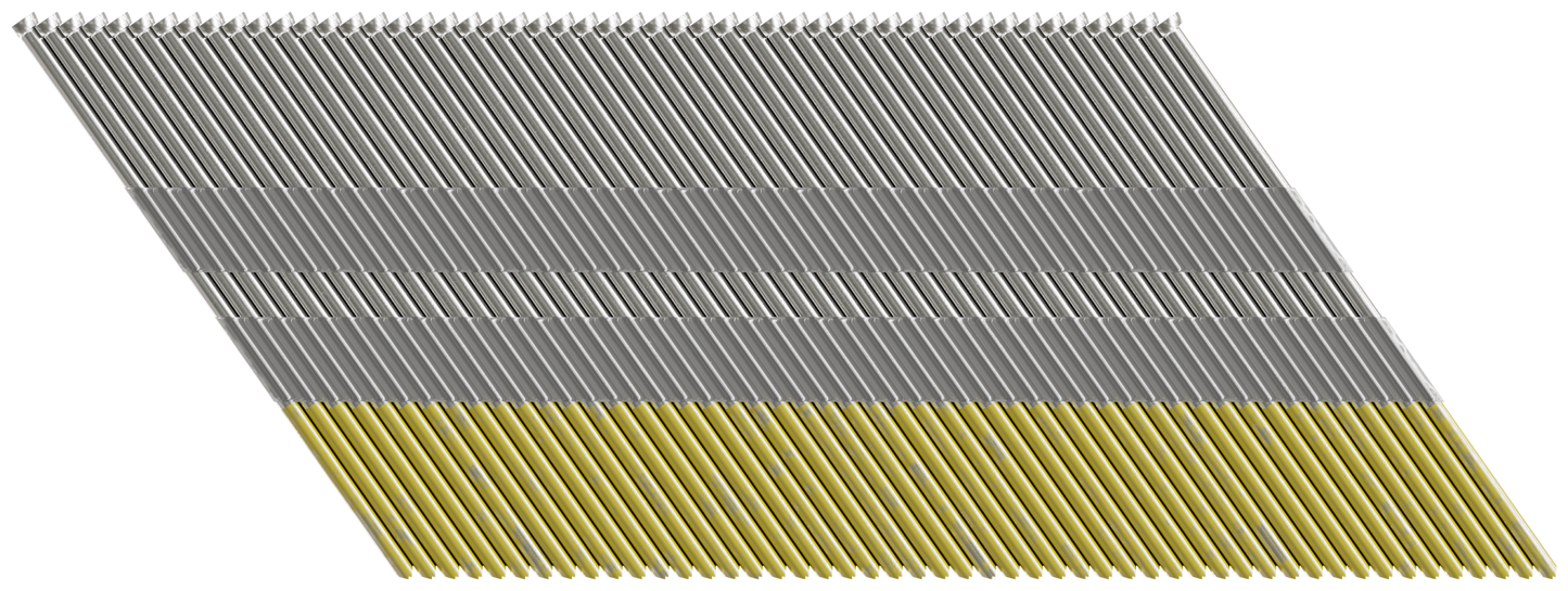 Simpson Strong-Tie T15N250SFB Tape Collation, DA-Style Angle, 15-Gauge Finishing Nail — 2-1/2 in. Type 316 (500-Qty) (Pack of 5)