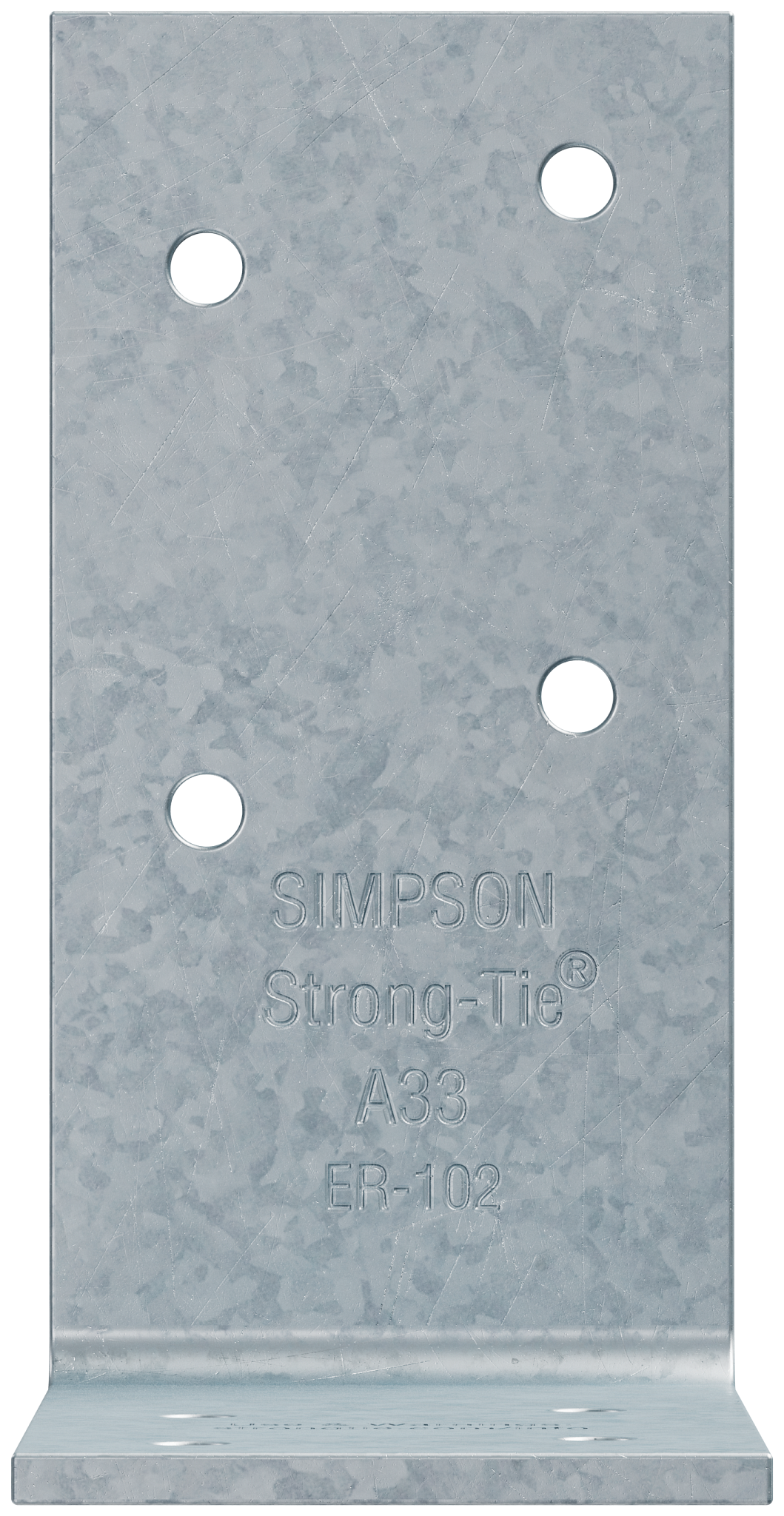 Simpson Strong-Tie A33 3 in. x 3 in. x 1-1/2 in. Galvanized Angle