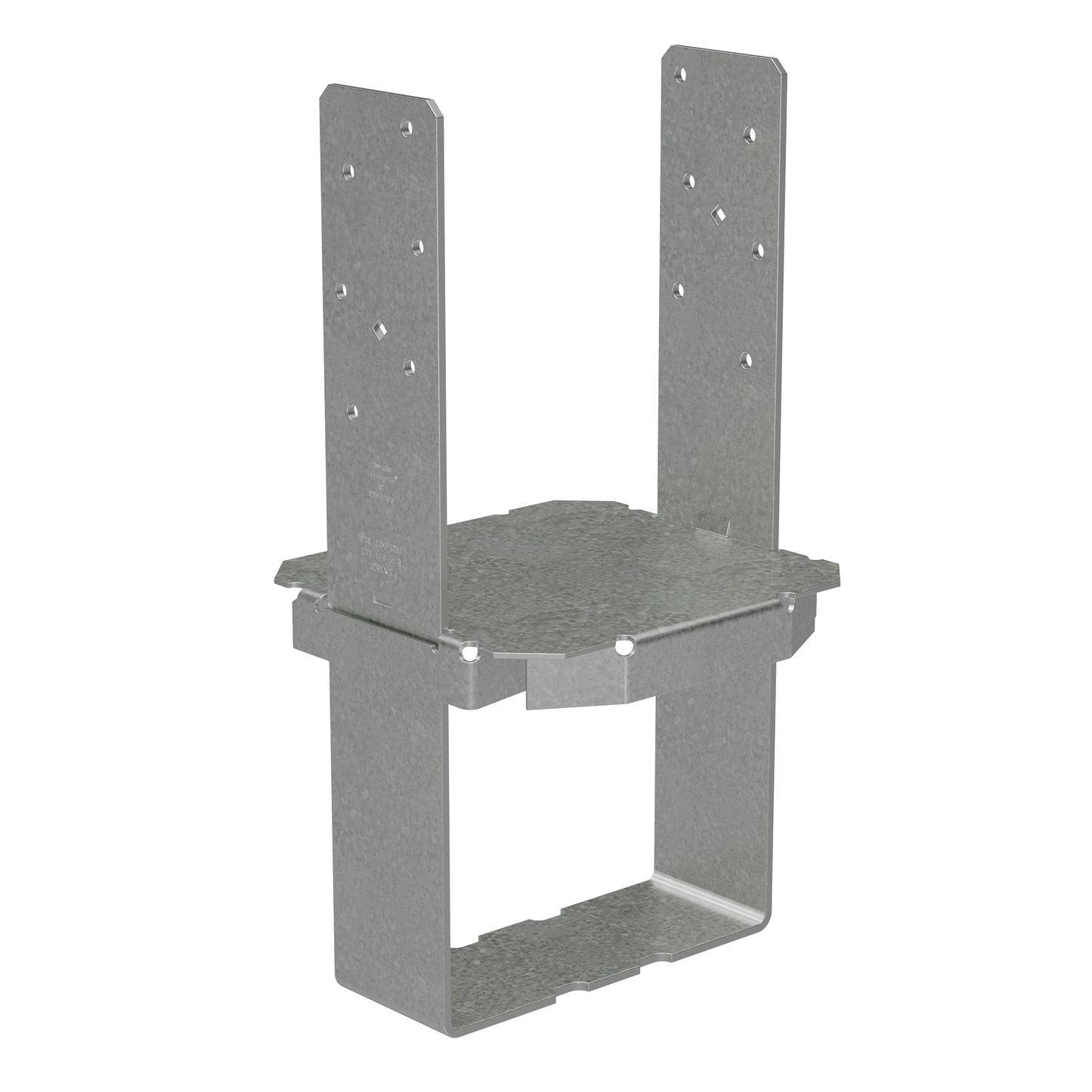 Simpson Strong-Tie CBSQ88-SDS2 CBSQ Galvanized Standoff Column Base for 8x8 with SDS Screws (Pack of 4)