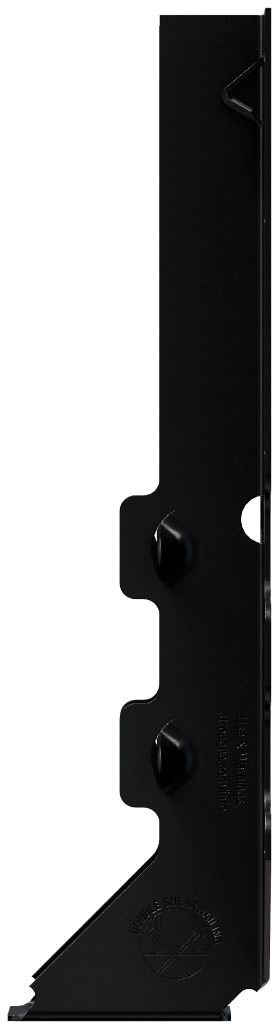 Simpson Strong-Tie LUS210PC Outdoor Accents® LUSPC ZMAX®, Black Powder-Coated Face-Mount Joist Hanger for 2x10