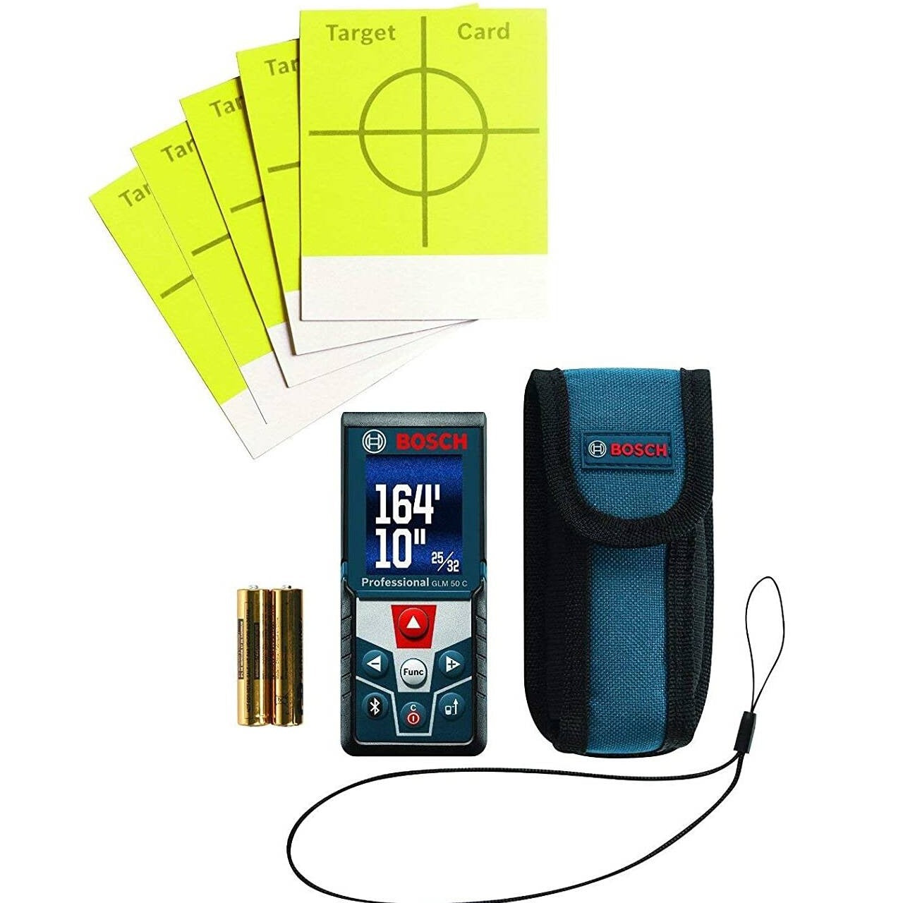 Bosch Bluetooth Laser Measure w/ Color Display and Inclinometer 165 - GLM50C