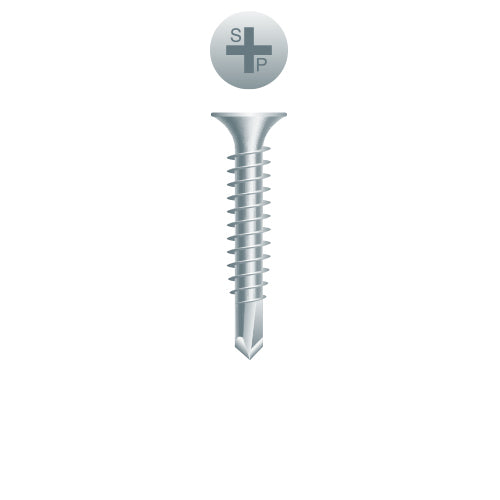 D1060Z - Strong-Point Phillips Bugle Head, Zinc Plated, 10-16 x 6, #2 Point, Box of 500