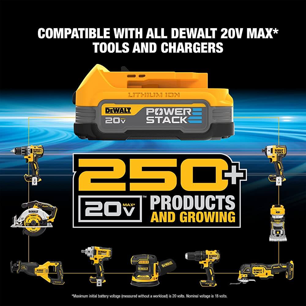 DEWALT DCBP034 20V MAX* Starter Kit with POWERSTACK Compact Battery