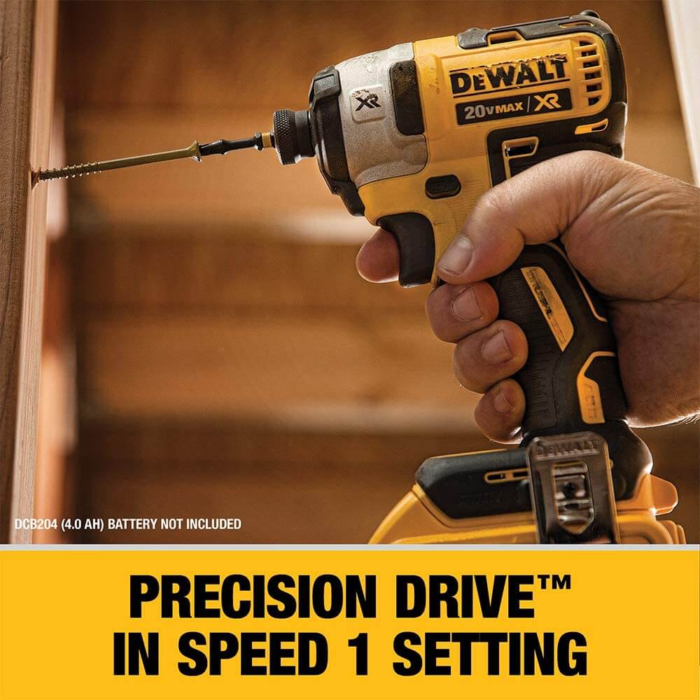 DEWALT DCF887D2 20V MAX* XR® 1/4" 3-Speed Impact Driver Kit (2.0Ah)