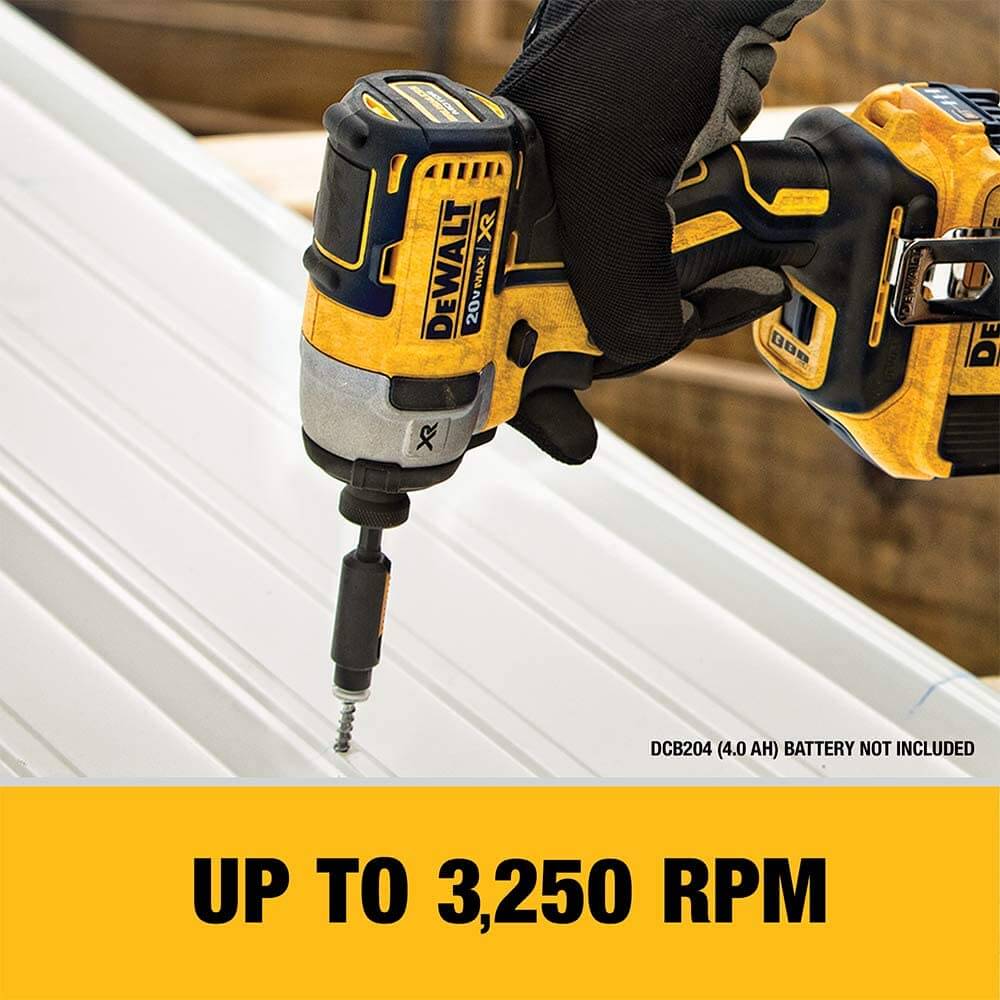 DEWALT DCF887D2 20V MAX* XR® 1/4" 3-Speed Impact Driver Kit (2.0Ah)