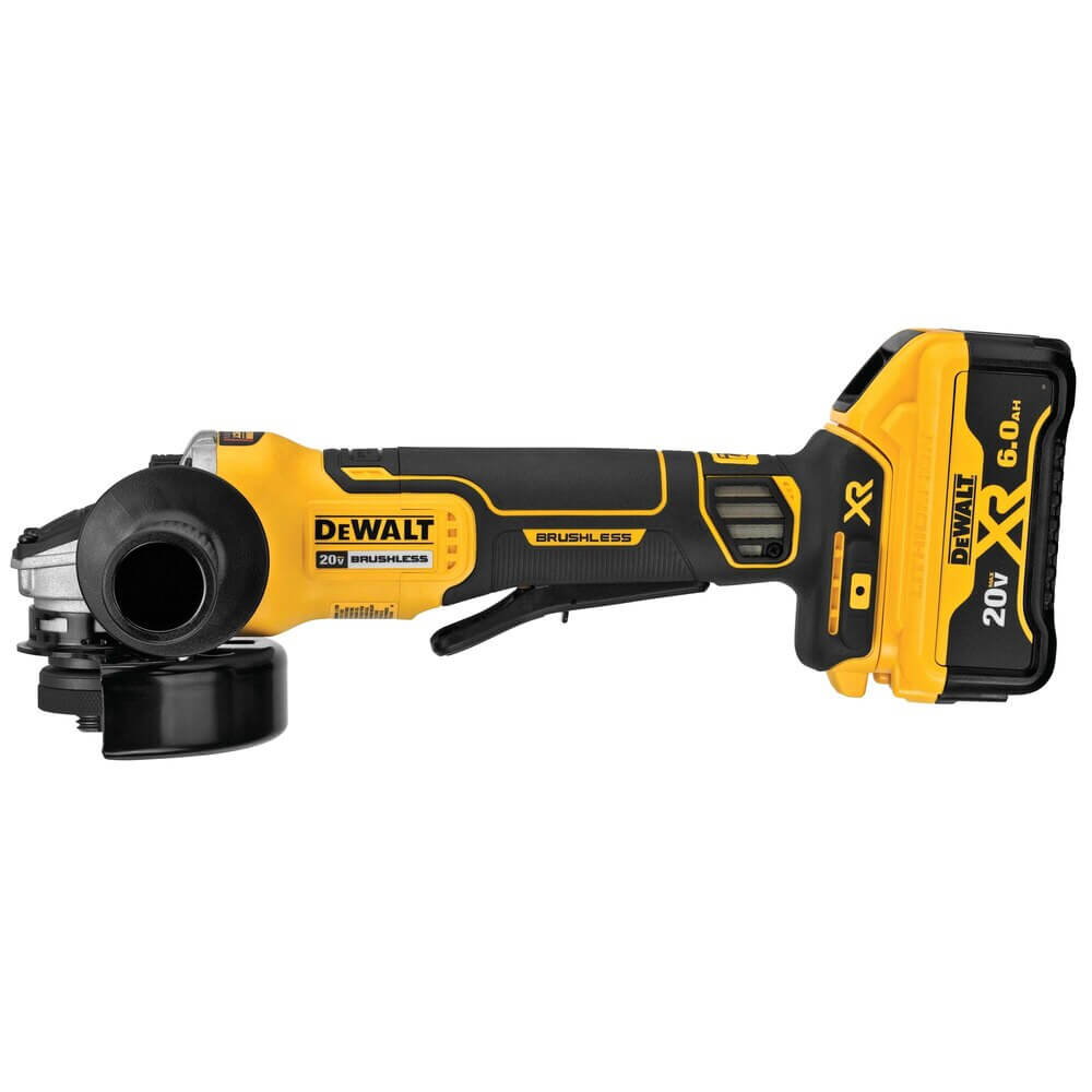 DEWALT DCG413R2 4.5 in. 20V MAX* XR® Paddle Switch Small Angle Grinder Kit with Kickback Brake