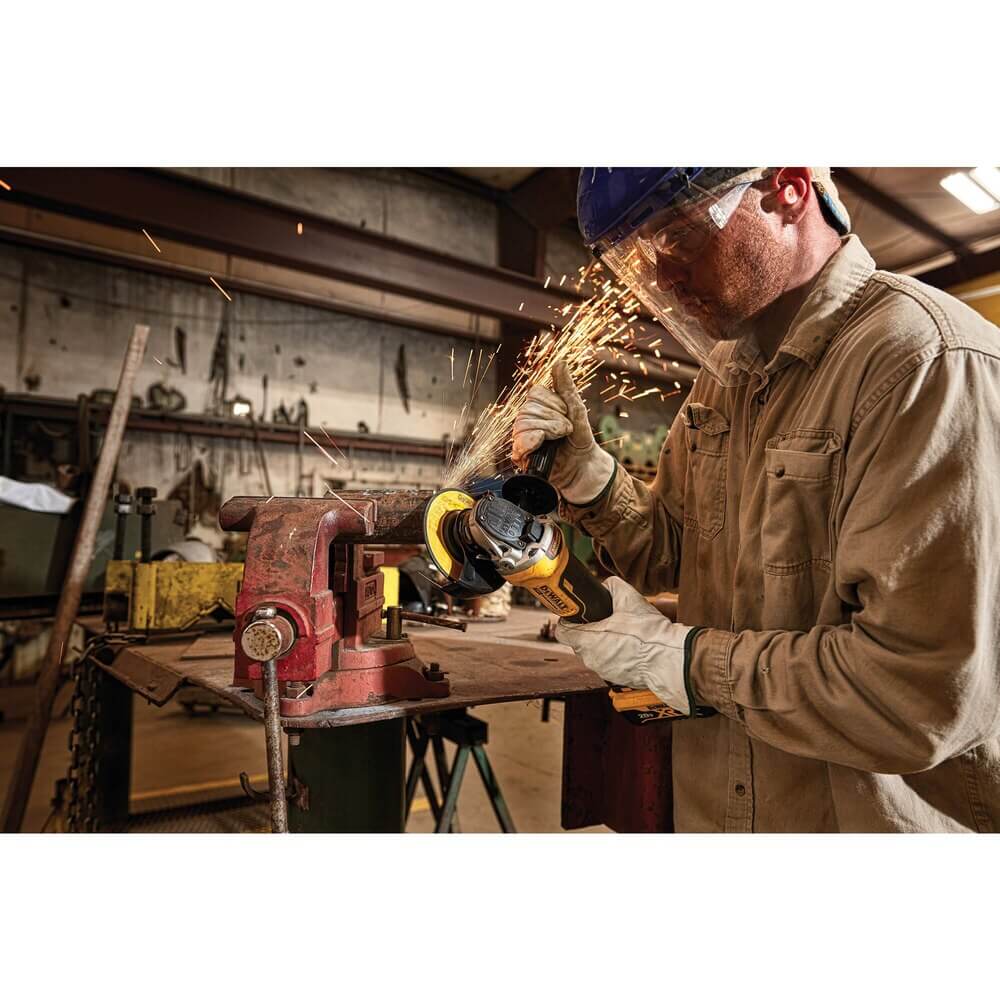 DEWALT DCG413R2 4.5 in. 20V MAX* XR® Paddle Switch Small Angle Grinder Kit with Kickback Brake