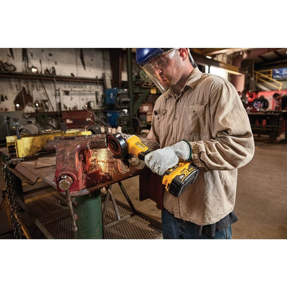 DEWALT DCG413R2 4.5 in. 20V MAX* XR® Paddle Switch Small Angle Grinder Kit with Kickback Brake