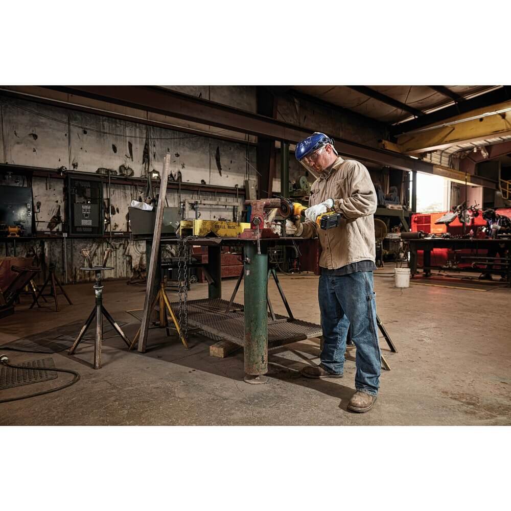 DEWALT DCG413R2 4.5 in. 20V MAX* XR® Paddle Switch Small Angle Grinder Kit with Kickback Brake